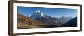 Ama Dablam and the Khumbu Valley, Himalayas, Nepal, Asia-Alex Treadway-Framed Photographic Print