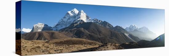 Ama Dablam and the Khumbu Valley, Himalayas, Nepal, Asia-Alex Treadway-Stretched Canvas