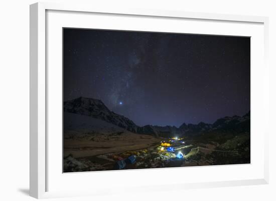 Ama Dablam Base Camp, Himalayas, Nepal, Asia-Alex Treadway-Framed Photographic Print