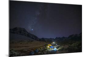 Ama Dablam Base Camp, Himalayas, Nepal, Asia-Alex Treadway-Mounted Photographic Print