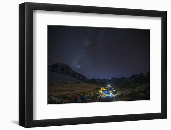Ama Dablam Base Camp, Himalayas, Nepal, Asia-Alex Treadway-Framed Photographic Print