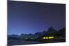 Ama Dablam Base Camp in the Everest Region Glows at Twilight, Himalayas, Nepal, Asia-Alex Treadway-Mounted Photographic Print