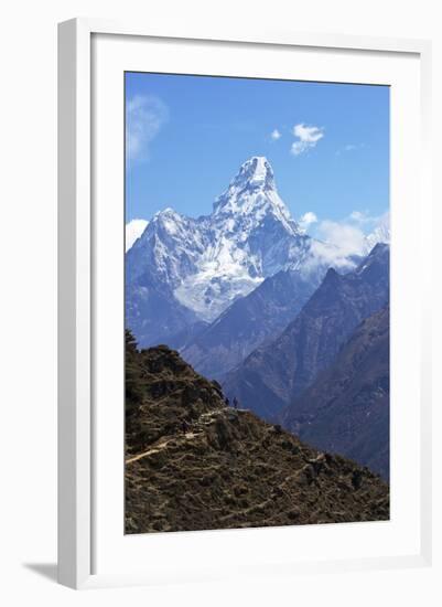 Ama Dablam from Trail Between Namche Bazaar and Everest View Hotel, Nepal, Himalayas, Asia-Peter Barritt-Framed Photographic Print