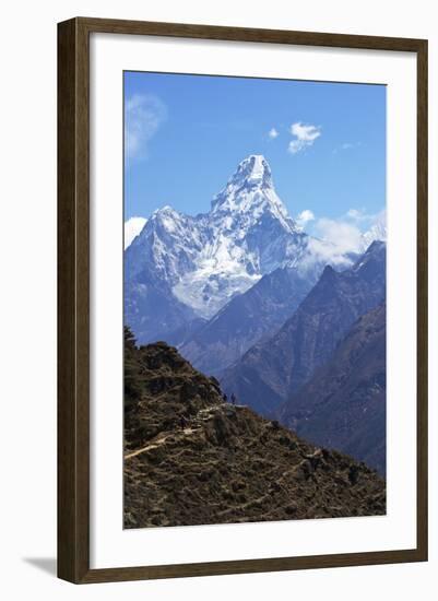 Ama Dablam from Trail Between Namche Bazaar and Everest View Hotel, Nepal, Himalayas, Asia-Peter Barritt-Framed Photographic Print