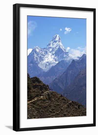Ama Dablam from Trail Between Namche Bazaar and Everest View Hotel, Nepal, Himalayas, Asia-Peter Barritt-Framed Photographic Print