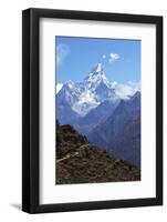 Ama Dablam from Trail Between Namche Bazaar and Everest View Hotel, Nepal, Himalayas, Asia-Peter Barritt-Framed Photographic Print