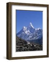 Ama Dablam, Himalayas, Nepal-Jon Arnold-Framed Photographic Print