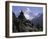 Ama Dablam Landscape, Nepal-Michael Brown-Framed Premium Photographic Print