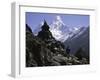 Ama Dablam Landscape, Nepal-Michael Brown-Framed Premium Photographic Print