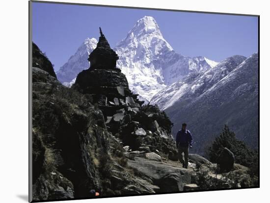 Ama Dablam Landscape, Nepal-Michael Brown-Mounted Premium Photographic Print