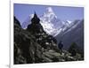 Ama Dablam Landscape, Nepal-Michael Brown-Framed Premium Photographic Print