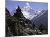 Ama Dablam Landscape, Nepal-Michael Brown-Mounted Premium Photographic Print