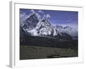 Ama Dablam Landscape, Nepal-Michael Brown-Framed Photographic Print