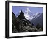 Ama Dablam Landscape, Nepal-Michael Brown-Framed Photographic Print