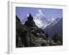 Ama Dablam Landscape, Nepal-Michael Brown-Framed Photographic Print