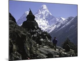 Ama Dablam Landscape, Nepal-Michael Brown-Mounted Photographic Print