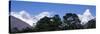 Ama Dablam, Mt. Everest, Low Angle View of Snow Covered Peaks, Nepal-null-Stretched Canvas