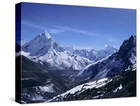 Ama Dablam Peak, Mt. Everest Region, Himalayas, Nepal-Anthony Waltham-Stretched Canvas