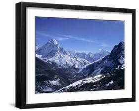 Ama Dablam Peak, Mt. Everest Region, Himalayas, Nepal-Anthony Waltham-Framed Photographic Print