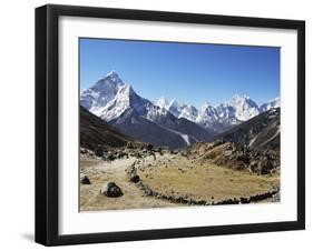 Ama Dablam, Sagarmatha Nat'l Park, UNESCO World Heritage Site, Nepal-Jochen Schlenker-Framed Premium Photographic Print