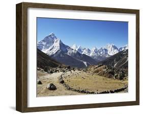 Ama Dablam, Sagarmatha Nat'l Park, UNESCO World Heritage Site, Nepal-Jochen Schlenker-Framed Photographic Print