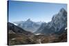 Ama Dablam Seen from the Cho La Pass in the Khumbu Region, Himalayas, Nepal, Asia-Alex Treadway-Stretched Canvas