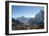 Ama Dablam Seen from the Cho La Pass in the Khumbu Region, Himalayas, Nepal, Asia-Alex Treadway-Framed Photographic Print