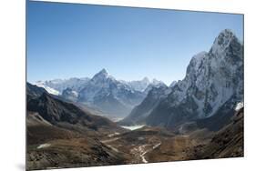 Ama Dablam Seen from the Cho La Pass in the Khumbu Region, Himalayas, Nepal, Asia-Alex Treadway-Mounted Premium Photographic Print