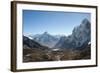 Ama Dablam Seen from the Cho La Pass in the Khumbu Region, Himalayas, Nepal, Asia-Alex Treadway-Framed Photographic Print