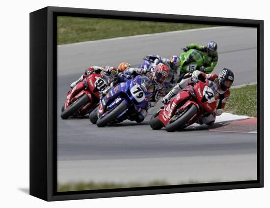 Ama Superbike Race, Mid Ohio Raceway, Ohio, USA-Adam Jones-Framed Stretched Canvas