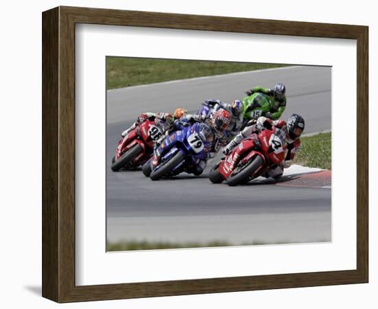 Ama Superbike Race, Mid Ohio Raceway, Ohio, USA-Adam Jones-Framed Photographic Print