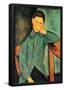 Amadeo Modigliani Boy in a Blue Jacket Art Print Poster-null-Framed Poster