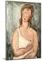 Amadeo Modigliani Girl in Shirt Art Print Poster-null-Mounted Poster