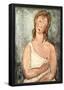 Amadeo Modigliani Girl in Shirt Art Print Poster-null-Framed Poster