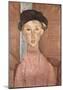 Amadeo Modigliani (Girl with hat) Art Poster Print-null-Mounted Poster