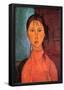 Amadeo Modigliani Girl with Plaits Art Print Poster-null-Framed Poster