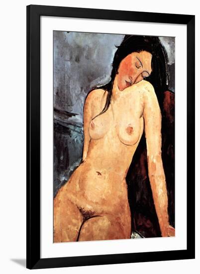 Amadeo Modigliani Nude Female-Amedeo Modigliani-Framed Art Print