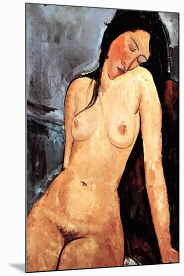 Amadeo Modigliani Nude Female-Amedeo Modigliani-Mounted Art Print