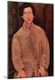 Amadeo Modigliani Portrait of Chaiim Soutine 2 Art Print Poster-null-Mounted Poster