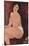 Amadeo Modigliani (Seated Nude on a Sofa) Art Poster Print-null-Mounted Poster