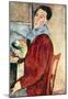 Amadeo Modigliani (Self Portrait) Art Poster Print-null-Mounted Poster