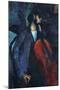 Amadeo Modigliani The Cellist-null-Mounted Art Print