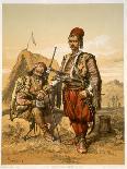 Turkish Foot Soldiers in the Ottoman Army, Pub. by Lemercier, c.1857-Amadeo Preziosi-Giclee Print