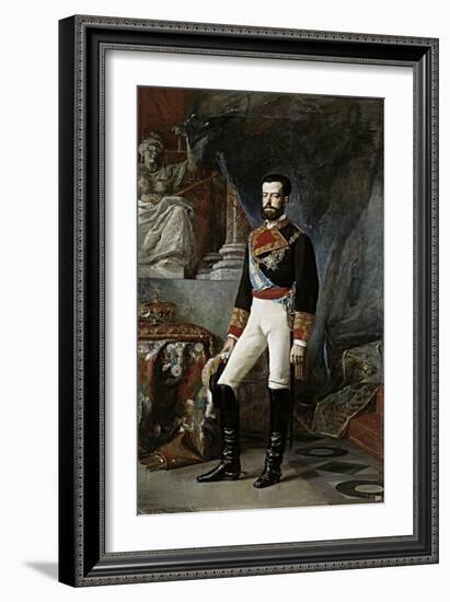 Amadeus I, King of Spain, 1872-Vicente Palmaroli-Framed Giclee Print