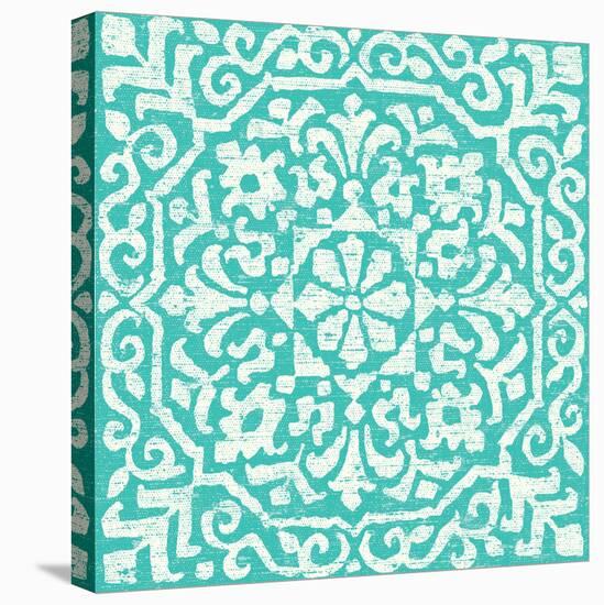 Amadora Blue - Tile VIII-Wild Apple Portfolio-Stretched Canvas