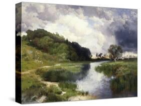Amagansett Approaching Storm-Thomas Moran-Stretched Canvas
