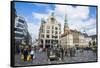 Amagertorv, Amager Square, Part of the Stroget Pedestrian Zone, Copenhagen, Denmark-Michael Runkel-Framed Stretched Canvas