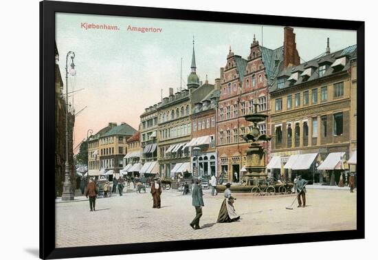 Amagertorv, Copenhagen, Denmark-null-Framed Art Print