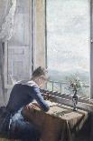 Woman Reading by an Open Window, 1888-Amaldus Nielsen-Giclee Print