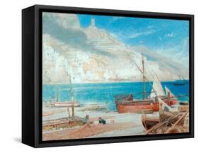 Amalfi, 1900-Albert Goodwin-Framed Stretched Canvas